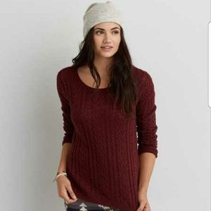 American eagle cable knit sweater